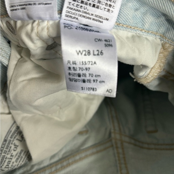 Levi’s 501 100% Cotton Button Fly Skinny Jeans - Picture 9 of 9